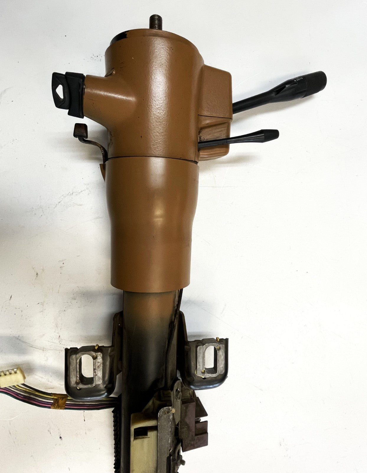Jeep YJ Tilt Steering Column tan trim 87-95 Wrangler manual BOLT IN READY!