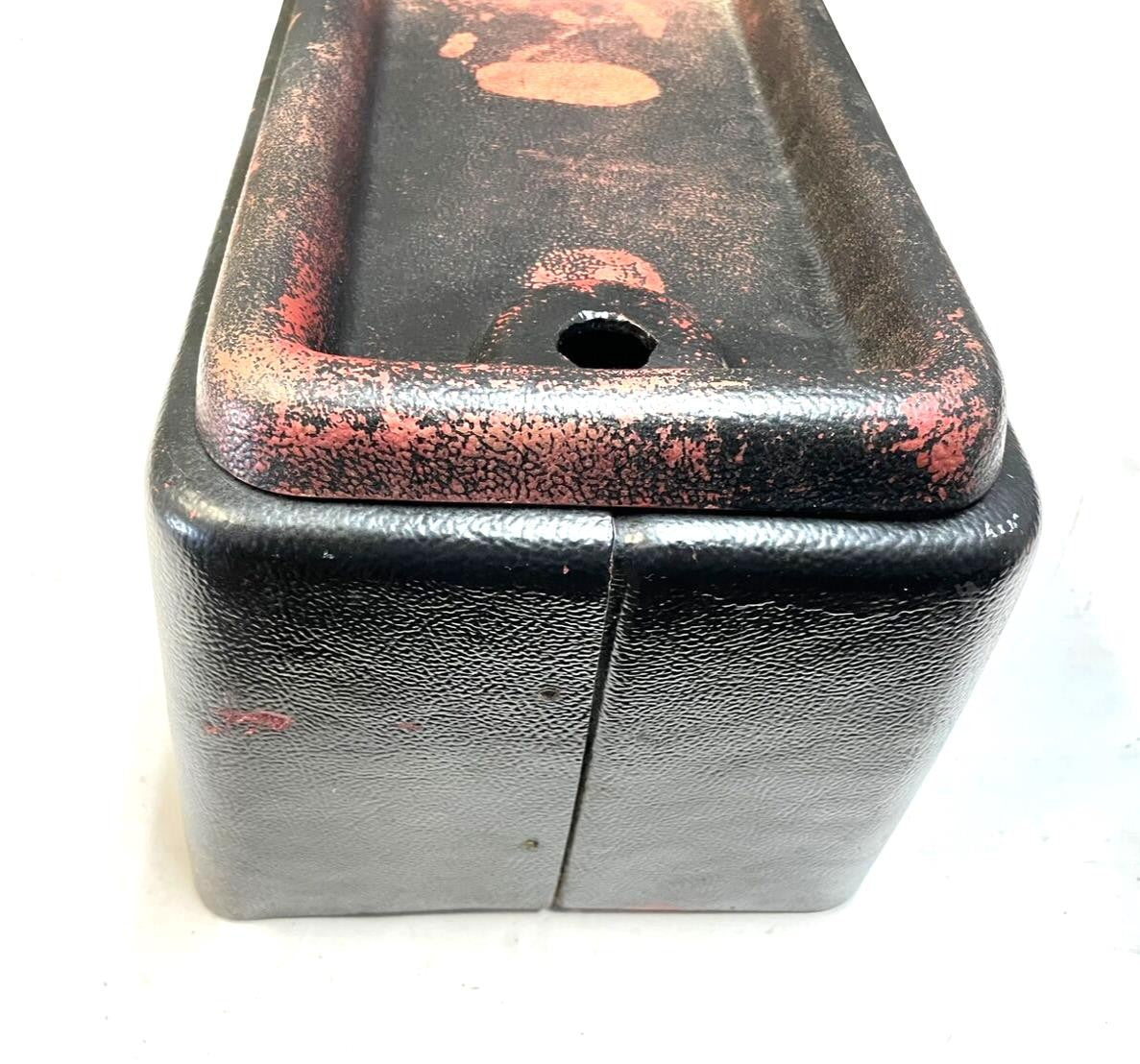 Jeep CJ5 center console 76-83 AMC FACTORY Plastic Garnet painted black FREE SHIP