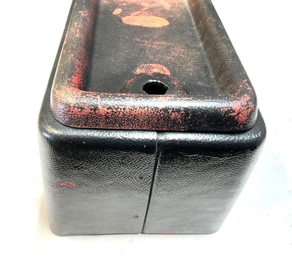 Jeep CJ5 center console 76-83 AMC FACTORY Plastic Garnet painted black FREE SHIP