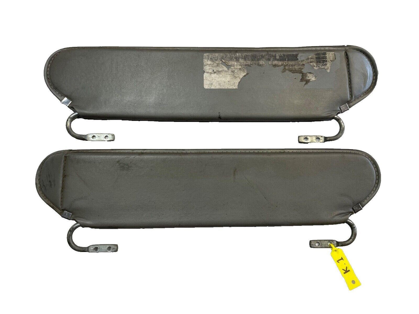 Jeep YJ sun Visor grey left right pair factory visors 87-95 Wrangler gray!!!