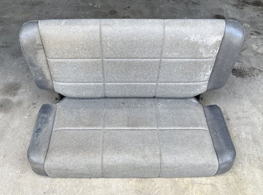 Jeep TJ Wrangler back Seat Dark Grey vinyl factory folding rear fits 97-02