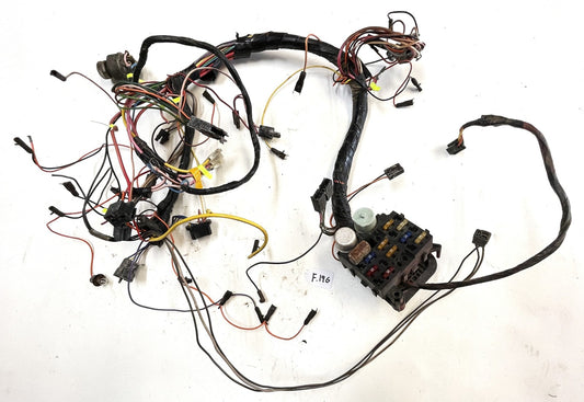 83-86 Jeep CJ5 CJ7 CJ8 dash wiring harness gauge panel fuse block PARTS HARNESS