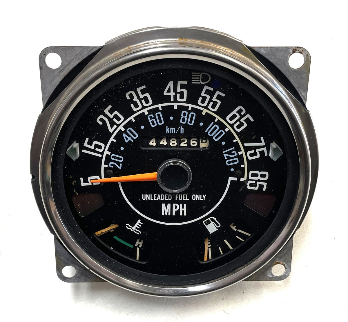 Jeep CJ Speedometer Odometer CJ5 CJ7 CJ8 Fuel Temperature Gauge 85 mph 44,826