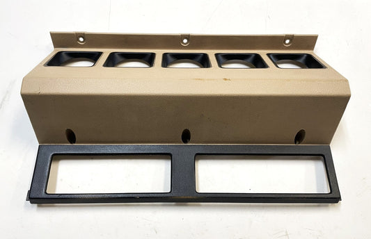 Jeep YJ Center Bezel Cluster Dash Trim 87-95 Wrangler Light Tan Sand FREE SHIP!