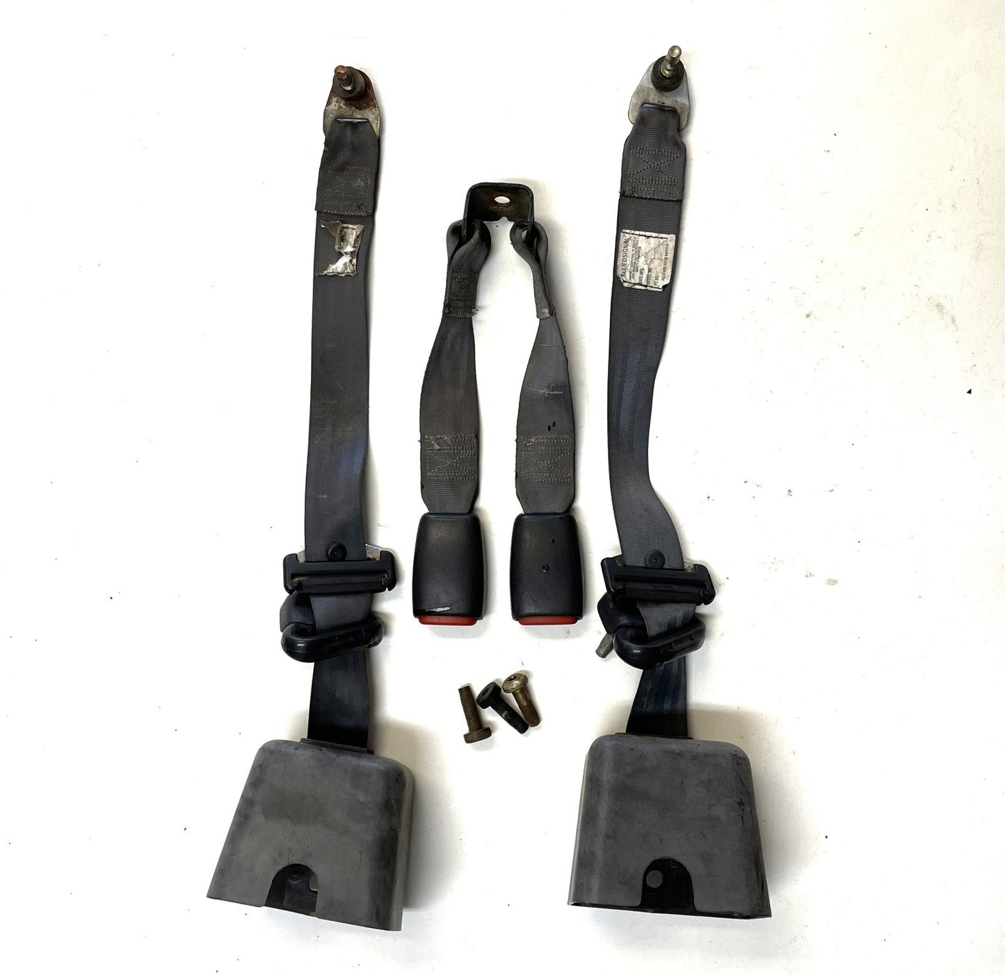 Jeep TJ rear seat belts fit 97-02 Wrangler shoulder belt female buckle back seat
