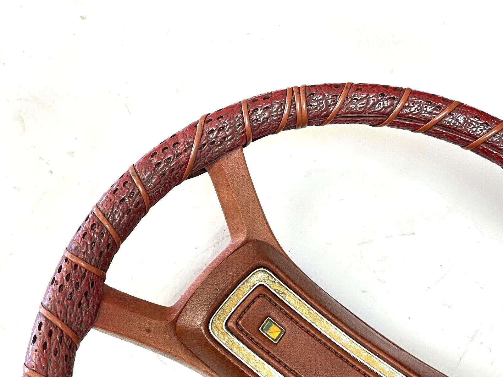 maroon AMC Jeep steering wheel J10 Cherokee Wagoneer Gremlin Spirit Pacer garnet