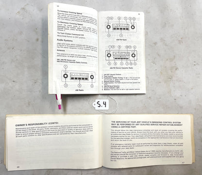 84 Jeep Grand Wagoneer Truck Owners Manual Warranty and Maintenance  Guide