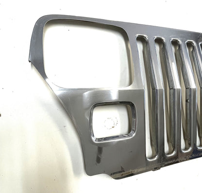 Jeep YJ chrome grill cover grille overlay  fits 87-95 Wrangler FREE SHIPPING