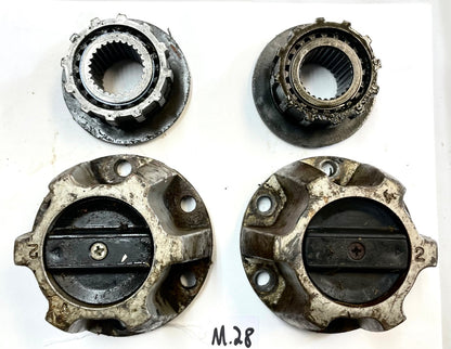 Jeep 6 bolt locking hubs CJ CJ5 CJ7 27 spline dana 30 front axle FREE SHIP