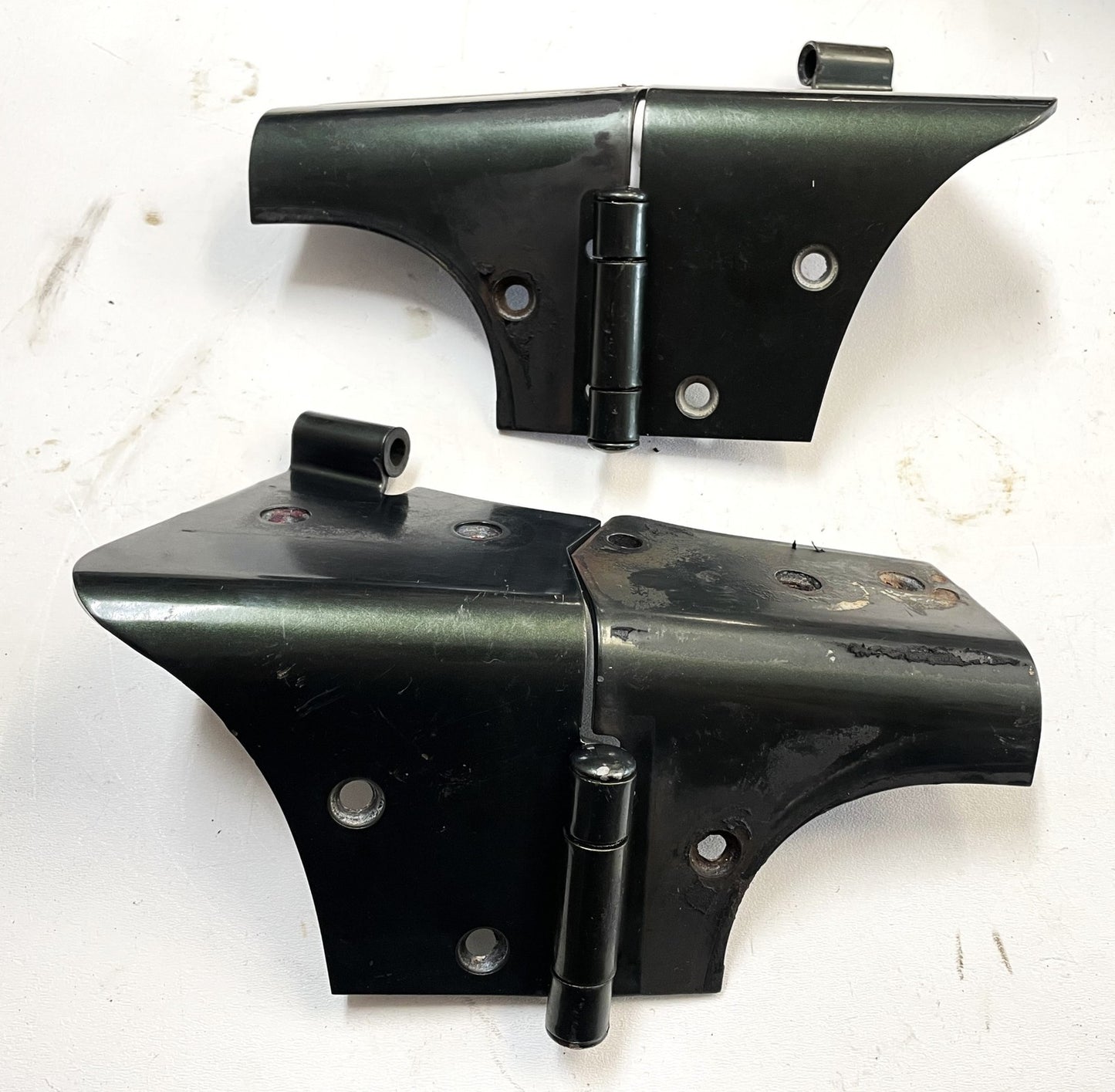 Jeep TJ Windshield Hinges 97-06 Wrangler Left Right Hinge Moss Green FREE SHIP
