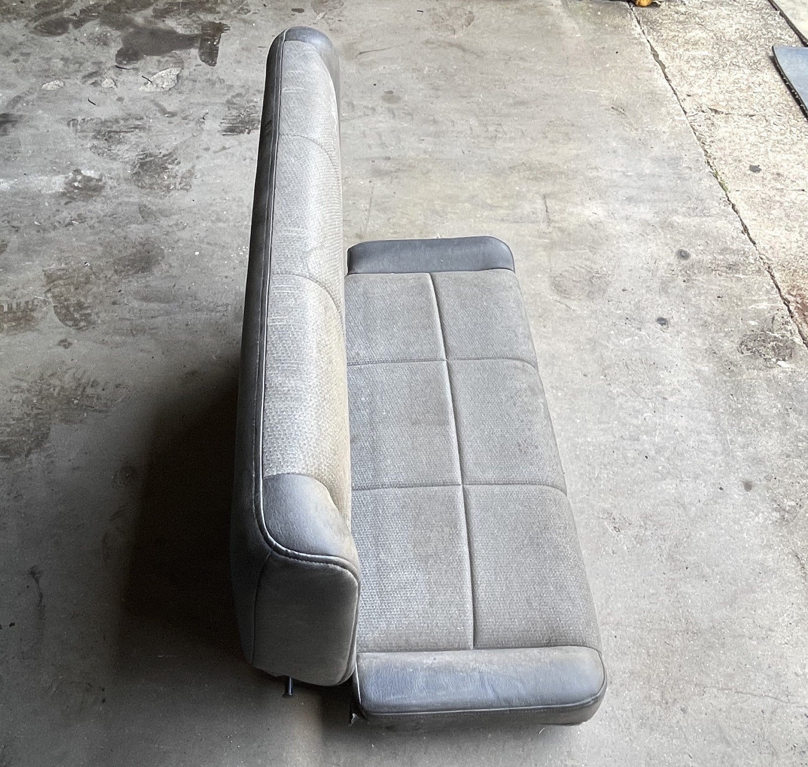 Jeep TJ Wrangler back Seat Dark Grey vinyl factory folding rear fits 97-02