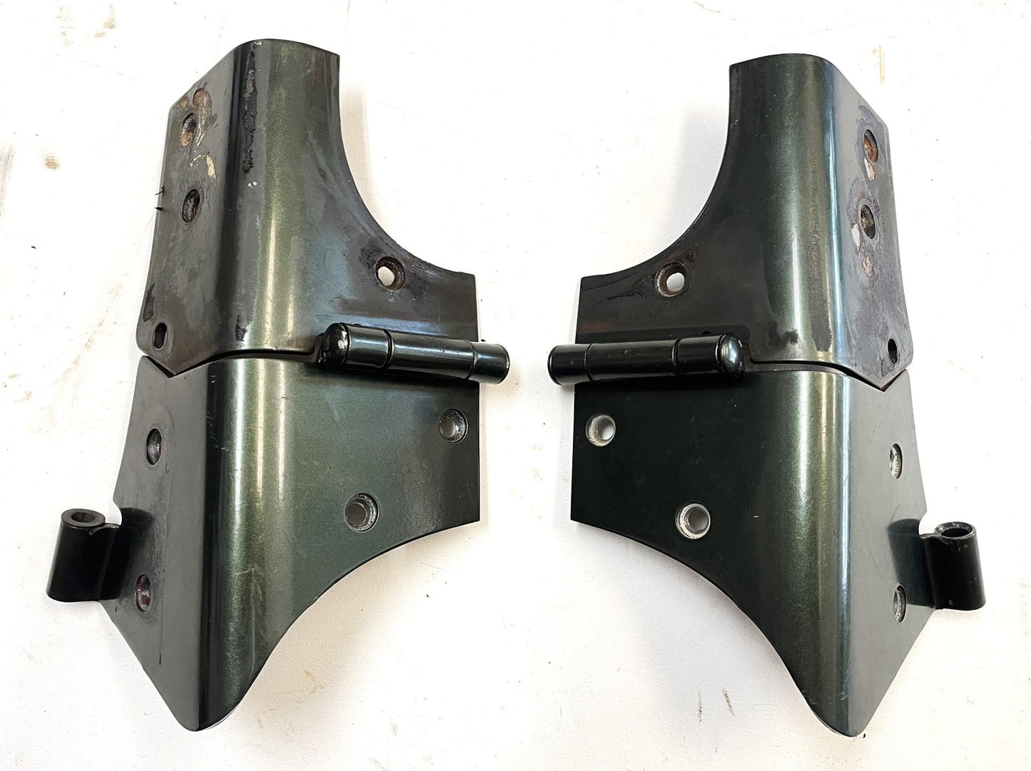 Jeep TJ Windshield Hinges 97-06 Wrangler Left Right Hinge Moss Green FREE SHIP