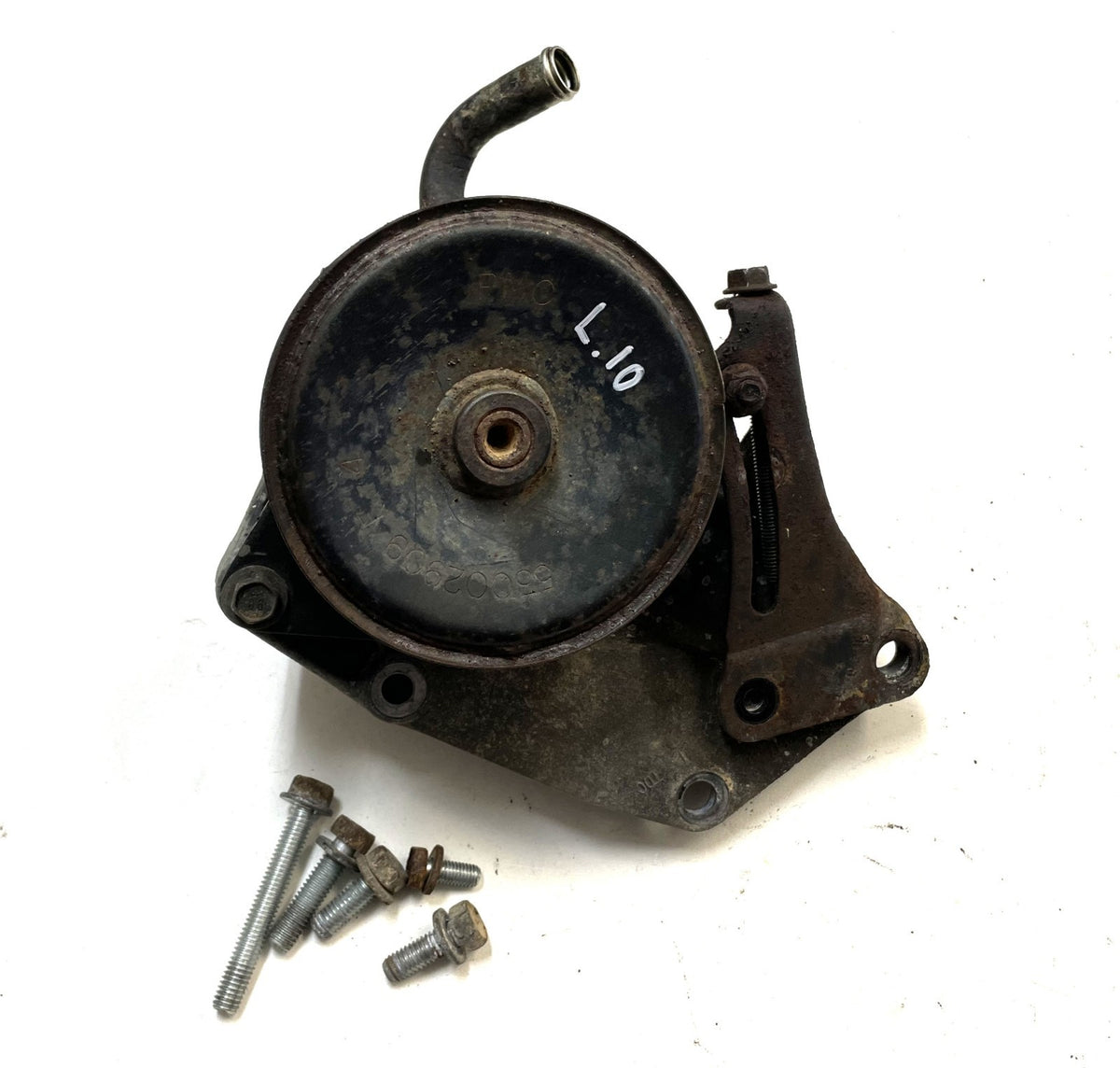 Jeep YJ power steering pump brackets tensioner pulley 91-95 Wrangler 4.0 2.5
