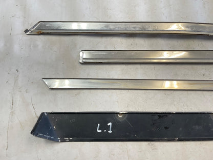 Jeep Grand Wagoneer chrome trim with top visor passenger front door Right