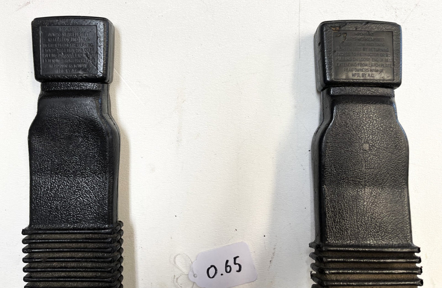 Jeep CJ Front Seat Belt buckles Seatbelt End Driver and Passenger female CJ5 CJ7