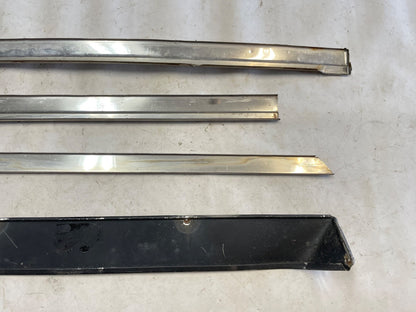 Jeep Grand Wagoneer chrome trim with top visor passenger front door Right
