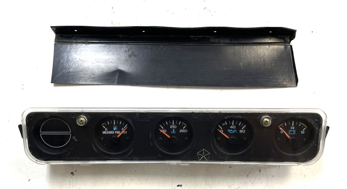 Jeep YJ center gauge cluster WRANGLER 92-95 fuel temp oil pressure volt