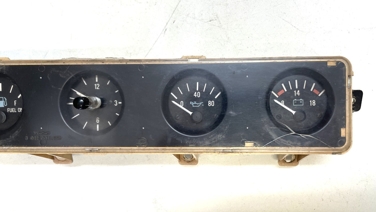 Jeep YJ gauge cluster 87-91 Wrangler center gauges clock fuel temp volt gas