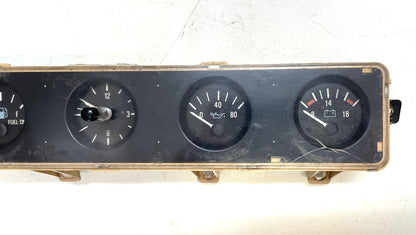 Jeep YJ gauge cluster 87-91 Wrangler center gauges clock fuel temp volt gas