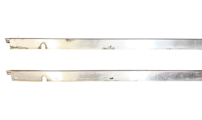 Jeep YJ CJ7 full hard door chrome retainer strip interior panel 81-95 pair