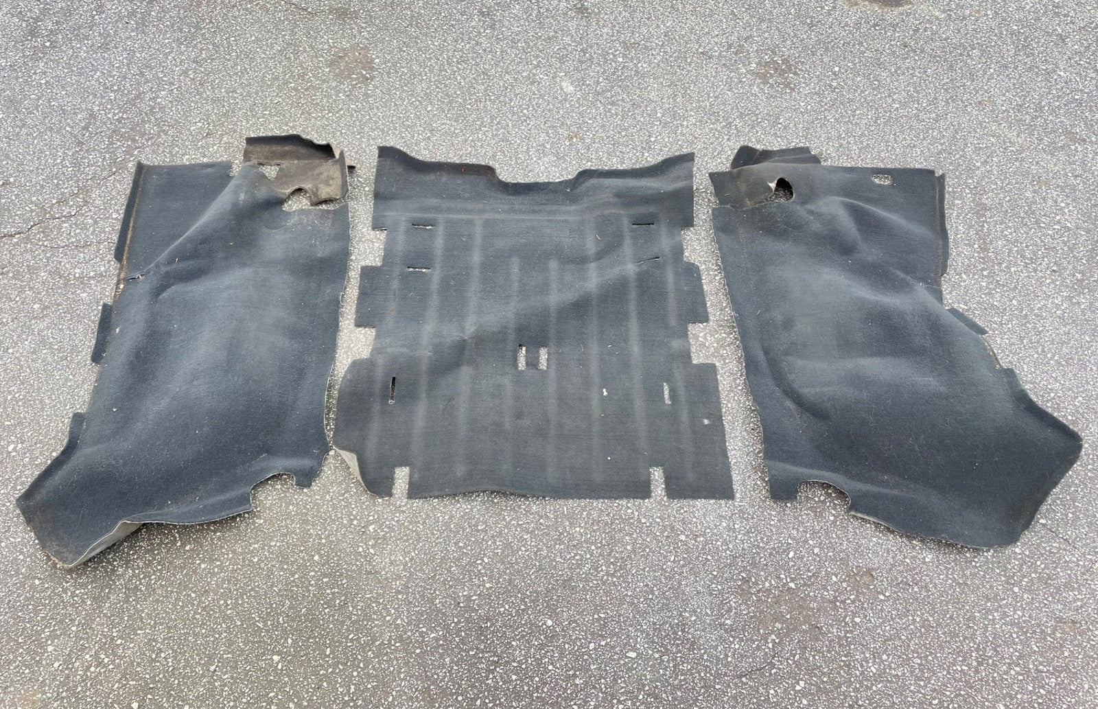 Jeep TJ Wrangler rear carpet black back seat area 03 04 05 06 fender wells