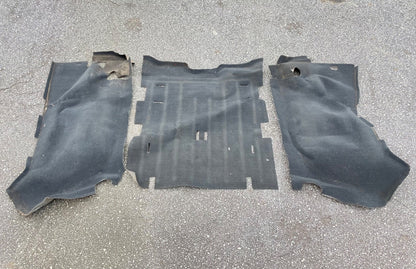 Jeep TJ Wrangler rear carpet black back seat area 03 04 05 06 fender wells