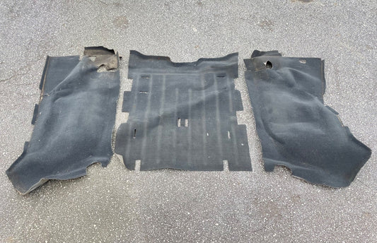 Jeep TJ Wrangler rear carpet black back seat area 03 04 05 06 fender wells