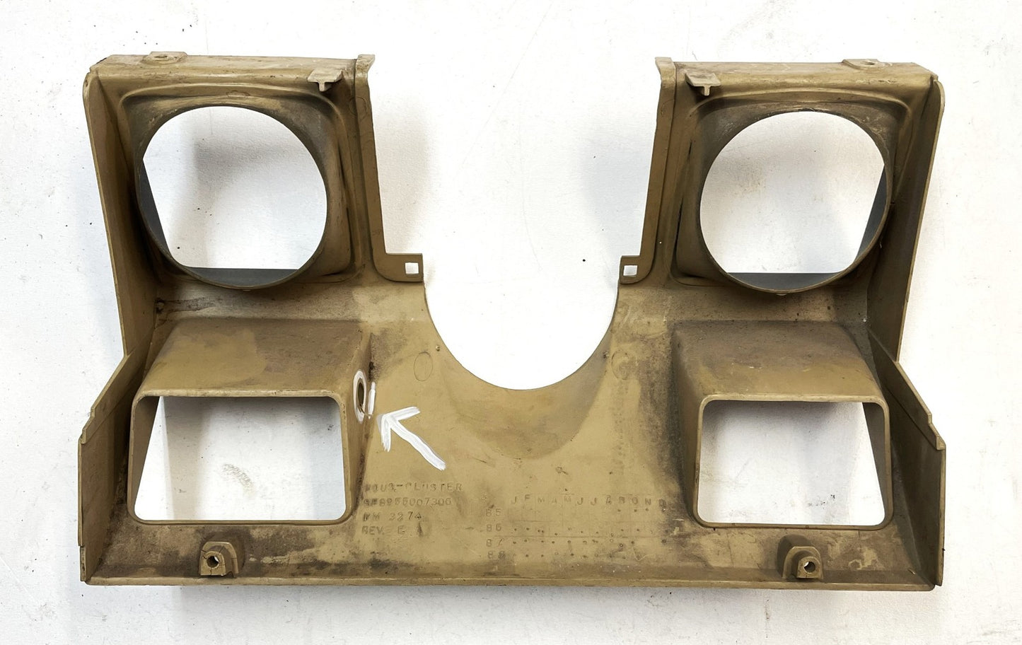 Jeep YJ Wrangler Dash Trim Set Tan Glove Box Column Radio fits 87-95 Sand