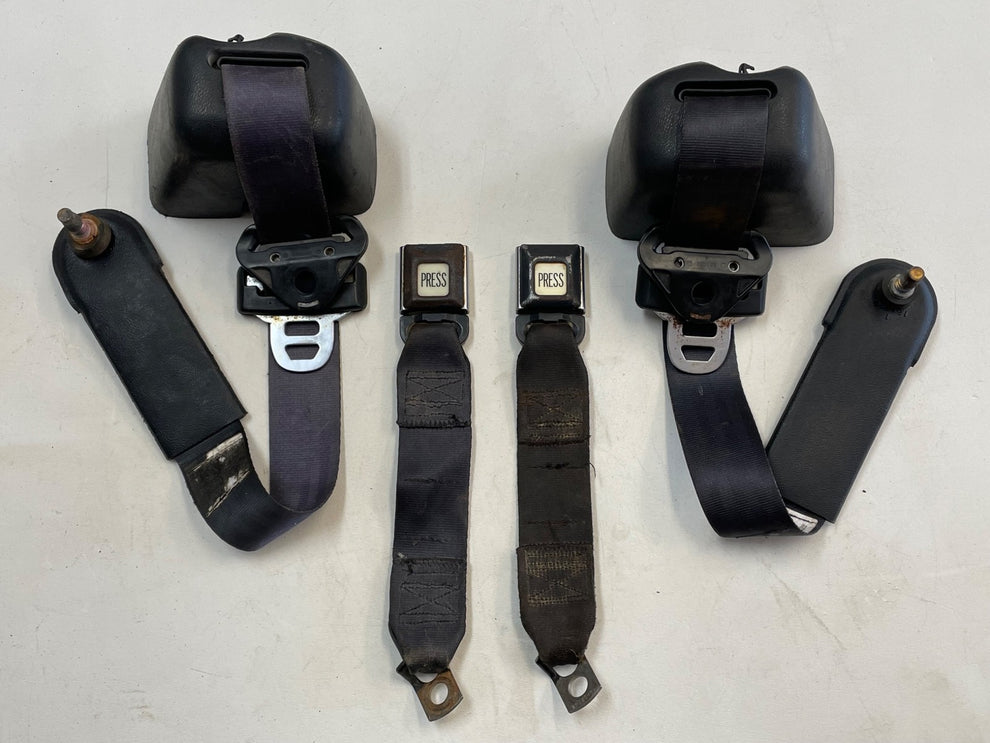 Jeep YJ rear seat belts shoulder belt female buckle back fits 92-95 Wr ...