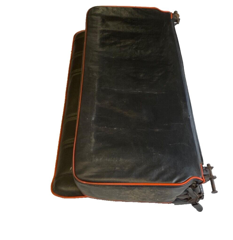 Jeep CJ7 Spring Special Black Back seat RED piping Factory 1985 FREE SHIPPING