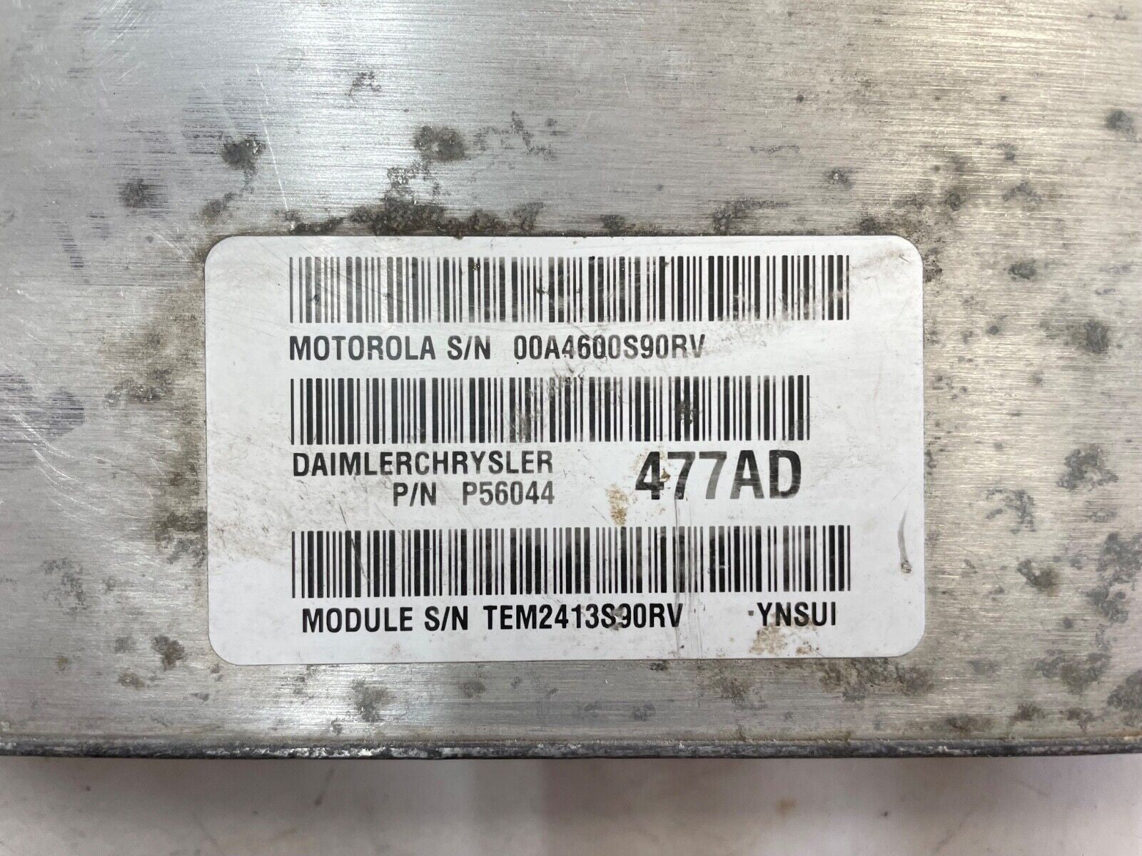Jeep Wrangler TJ 2004 4.0 6 Cyl Manual Transmission Engine Computer 56044477AD