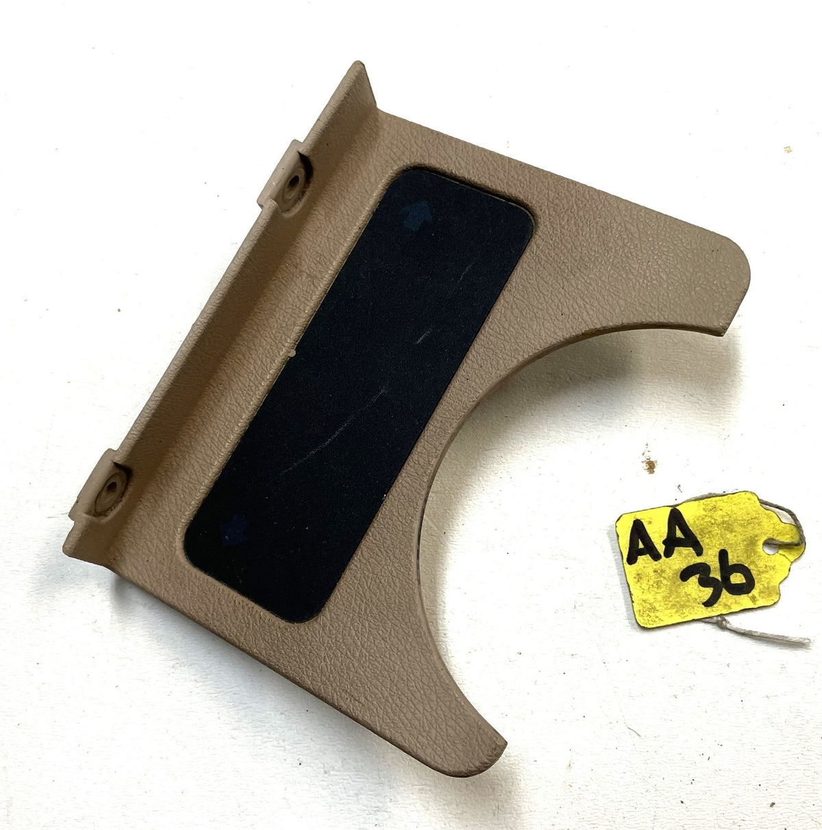 Jeep YJ warning light dash trim bezel 87-91 Wrangler trouble lights sand tan