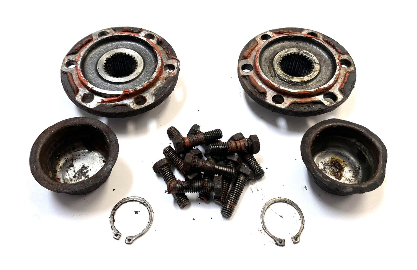 Jeep CJ dana 30 drive flanges front axle hub CJ5 CJ7 72-80 Quadratrac 27 spline