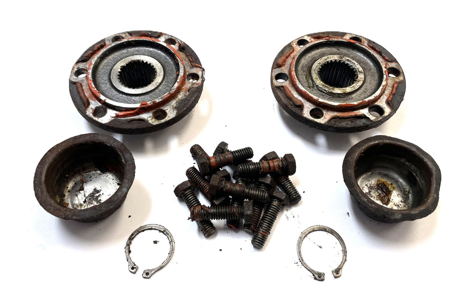 Jeep CJ dana 30 drive flanges front axle hub CJ5 CJ7 72-80 Quadratrac 27 spline