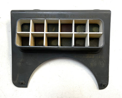 Jeep YJ grey warning light dash trim bezel Wrangler trouble lights gray column!