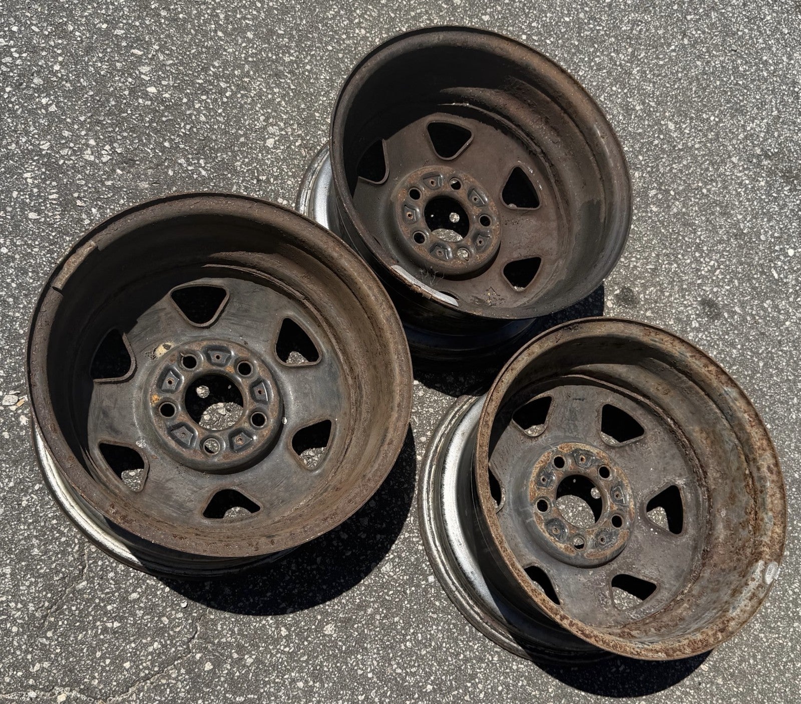 Jeep 15" x 7" steel wheel YJ XJ MJ  Wrangler Cherokee Comanche FREE SHIPPING