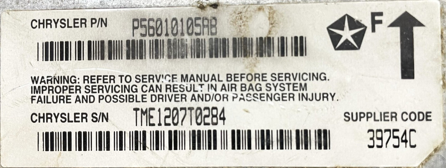 Jeep Wrangler TJ Dash Air B Control Module Unit AD P56010105AB 97 98 99 00