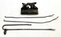 Jeep CJ7 YJ driver side left door rods handle striker lock Wrangler FREE SHIP!!
