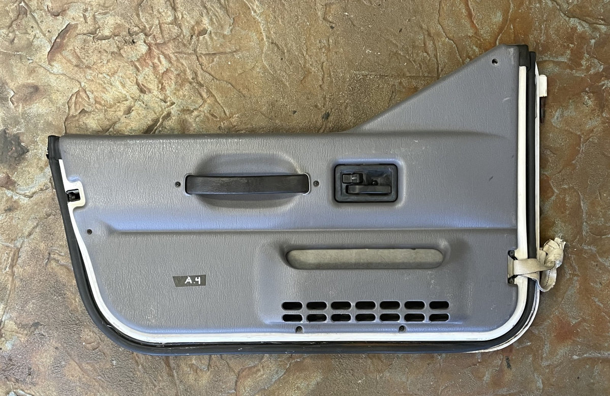 Jeep TJ Wrangler half doors white left right door fits 97-06  grey mist panels