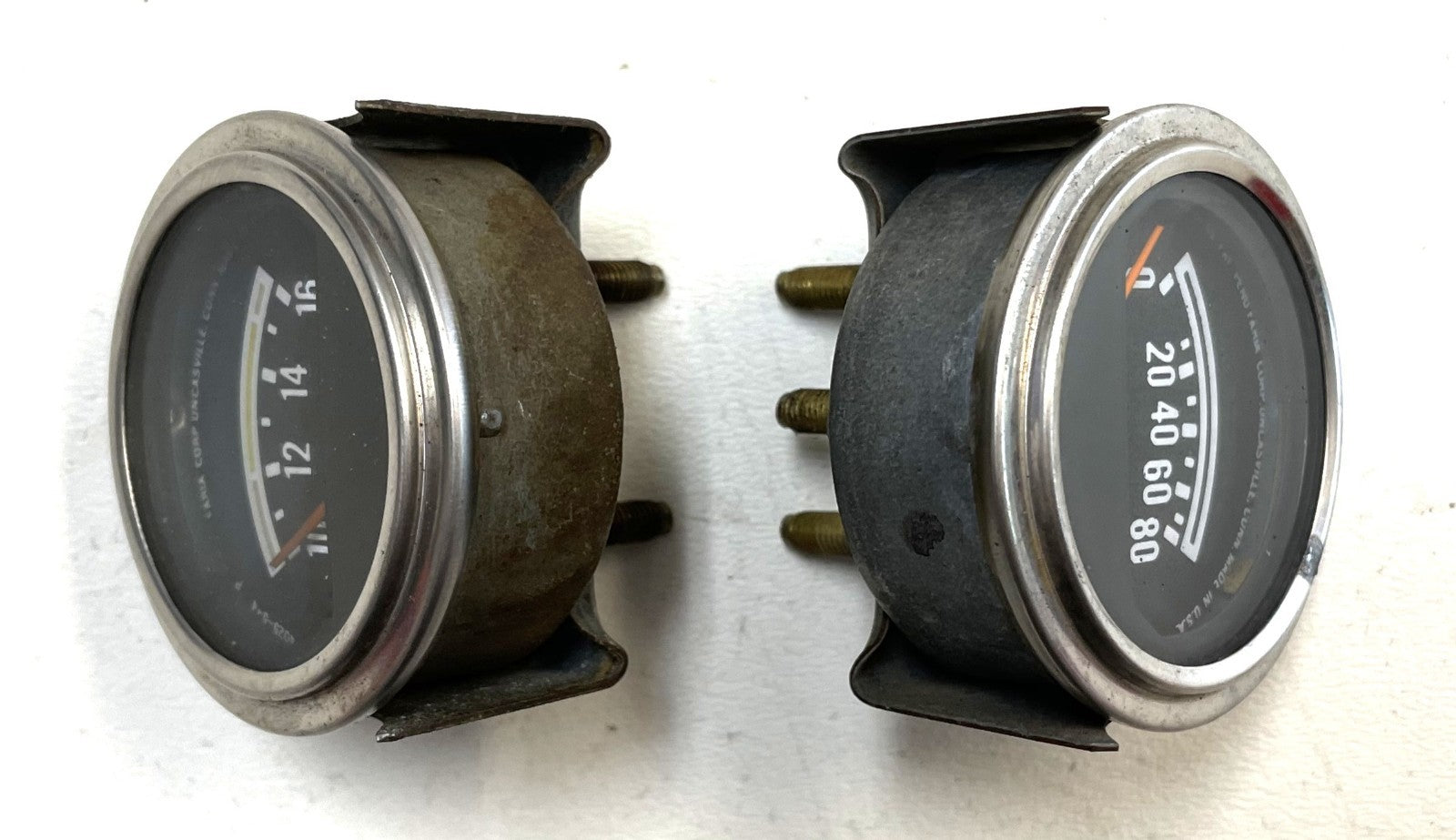 Jeep CJ Oil Pressure Volt Gauge Factory Faria CJ5 CJ7 CJ8 AMC Gauges Battery!!