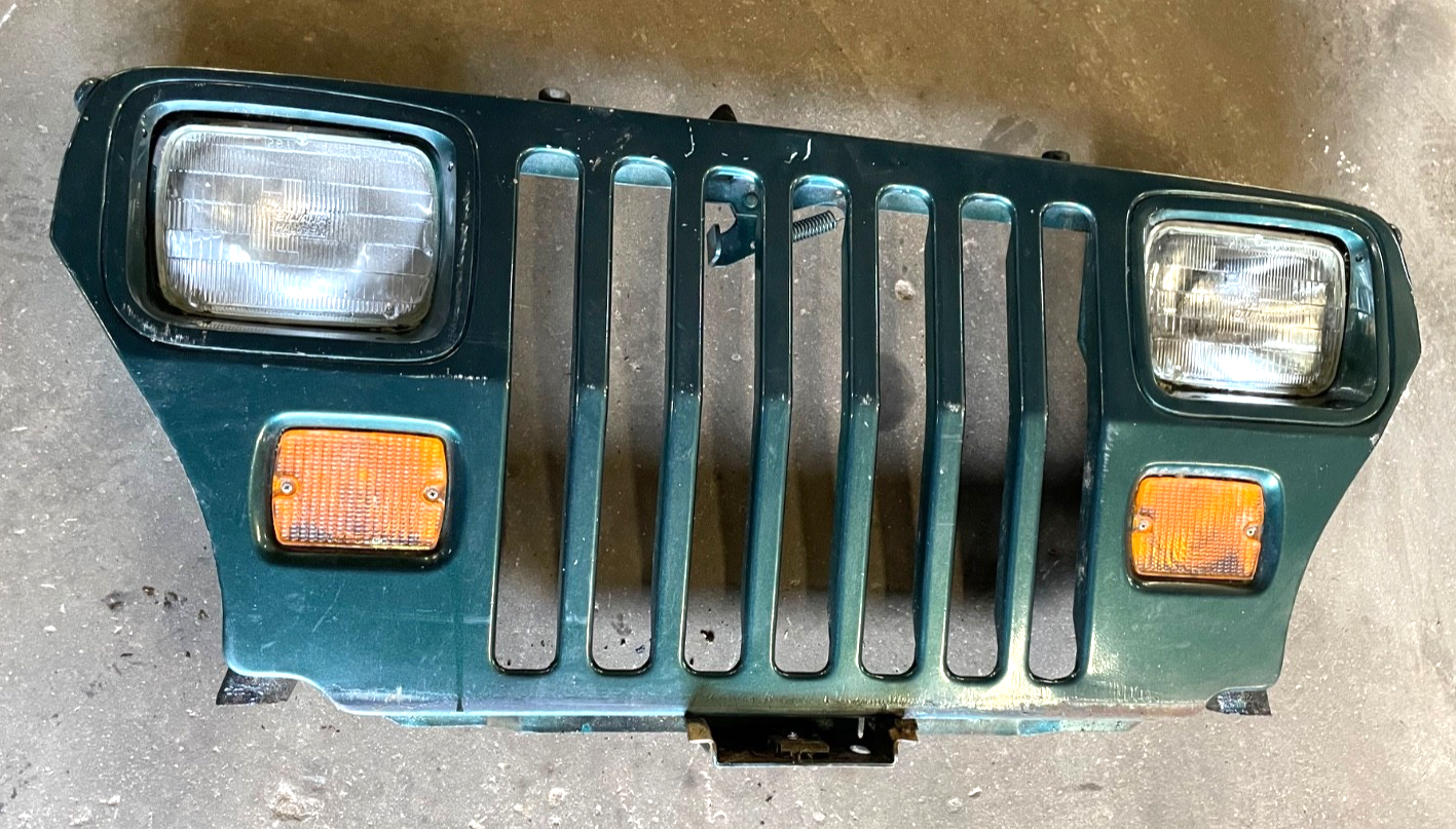 Jeep YJ grill Head lights signals fits 87-95 Wrangler Emerald Green Free Ship