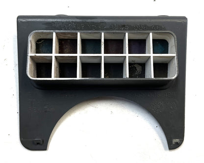 Jeep YJ grey warning light dash trim bezel Wrangler trouble lights gray column!