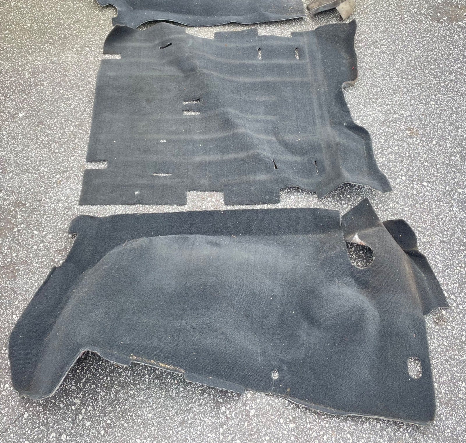 Jeep TJ Wrangler rear carpet black back seat area 03 04 05 06 fender wells