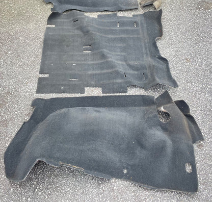 Jeep TJ Wrangler rear carpet black back seat area 03 04 05 06 fender wells