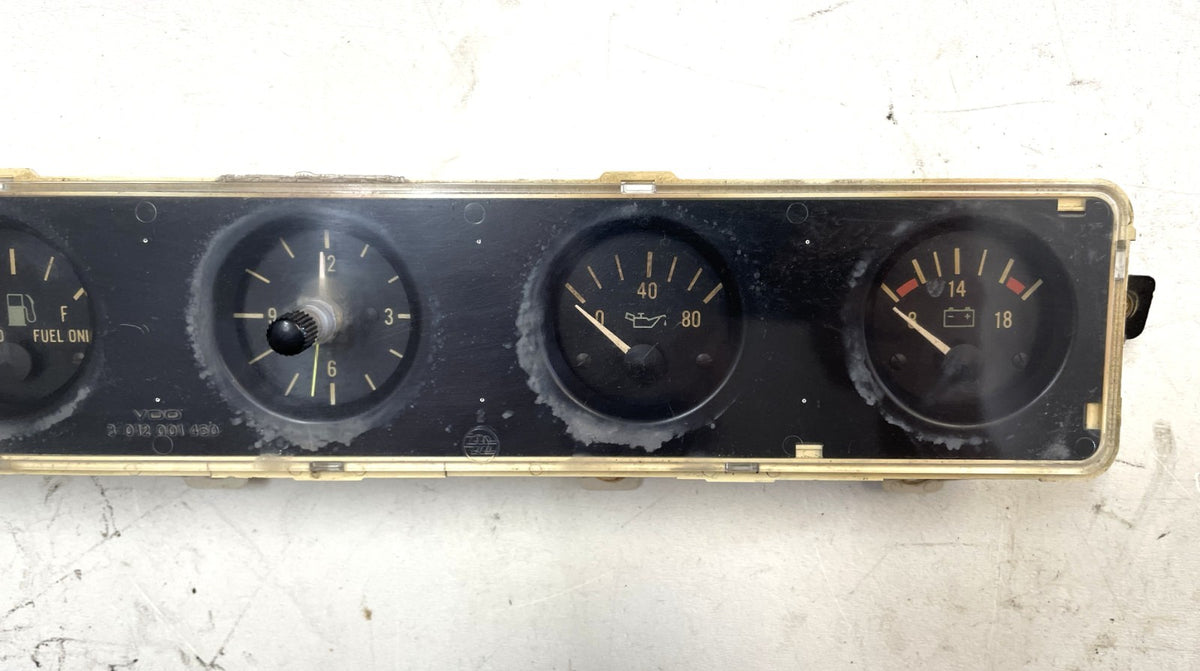 Jeep YJ gauge cluster 87-91 Wrangler center gauges clock fuel temp volt gas