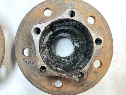 Jeep CJ disc brake bearing hub Dana 30 fits 81-86 CJ5 CJ7 5 bolt hubs (pair)