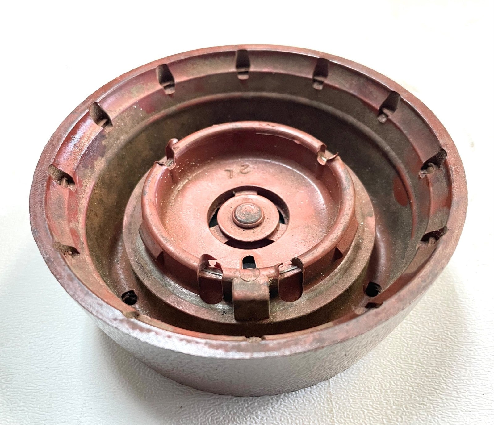 AMC Jeep steering wheel horn button FSJ Gremlin Cherokee Wagoneer J10 brown