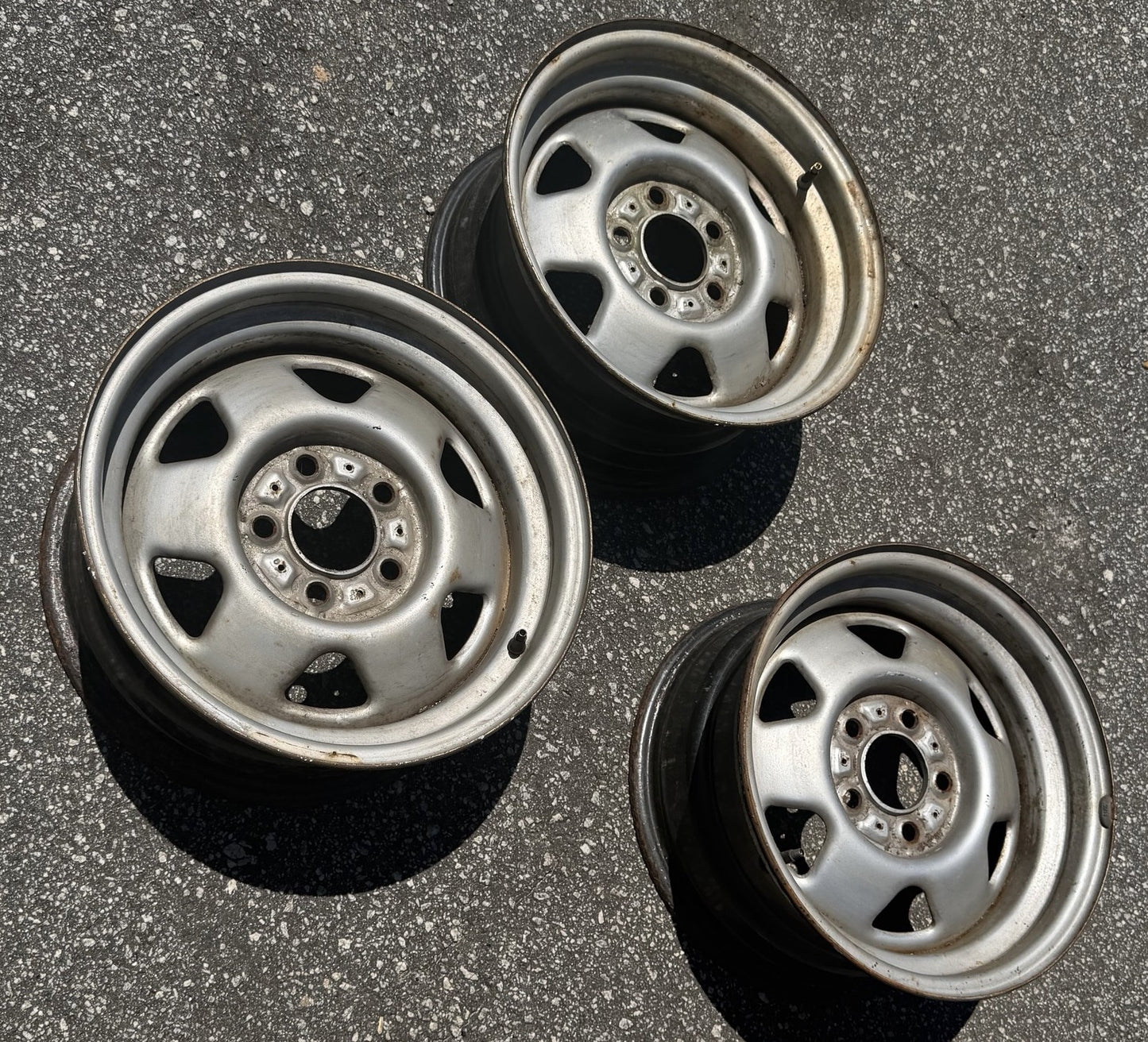 Jeep 15" x 7" steel wheel YJ XJ MJ  Wrangler Cherokee Comanche FREE SHIPPING