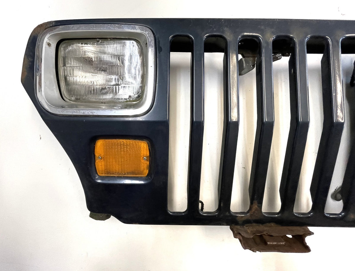 Jeep YJ grill navy blue grille Head lights signals fits 87-95 Wrangler FREE SHIP