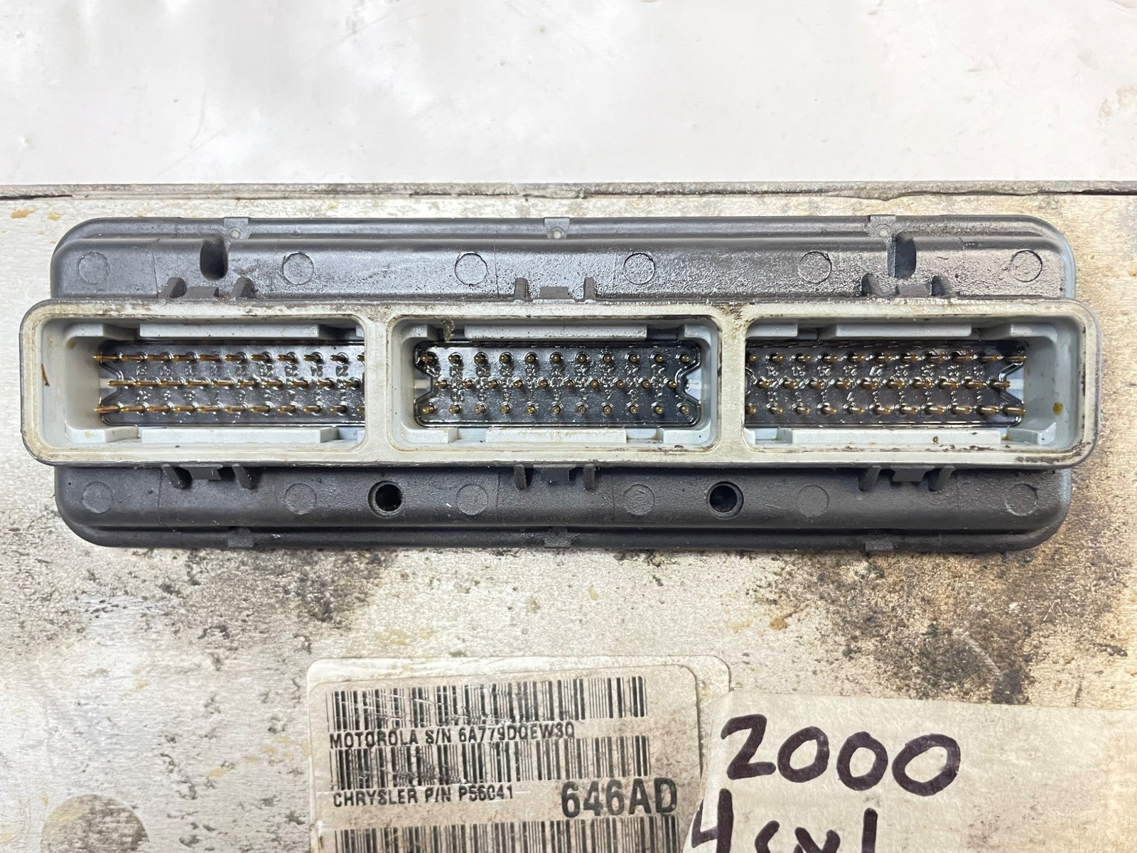 Jeep Wrangler TJ 2000 2.5 4 Cyl Manual Engine Computer ECU ECM PCM 56041646AD